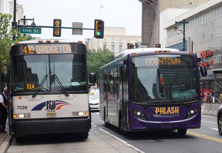 New Jersey MCI D4000 7526 & New Flyer MD30